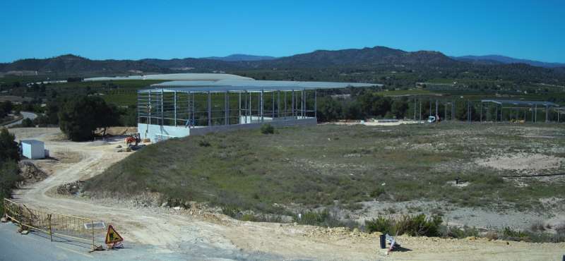 Obras de la planta de voluminosos de Ll�ria. EPDA