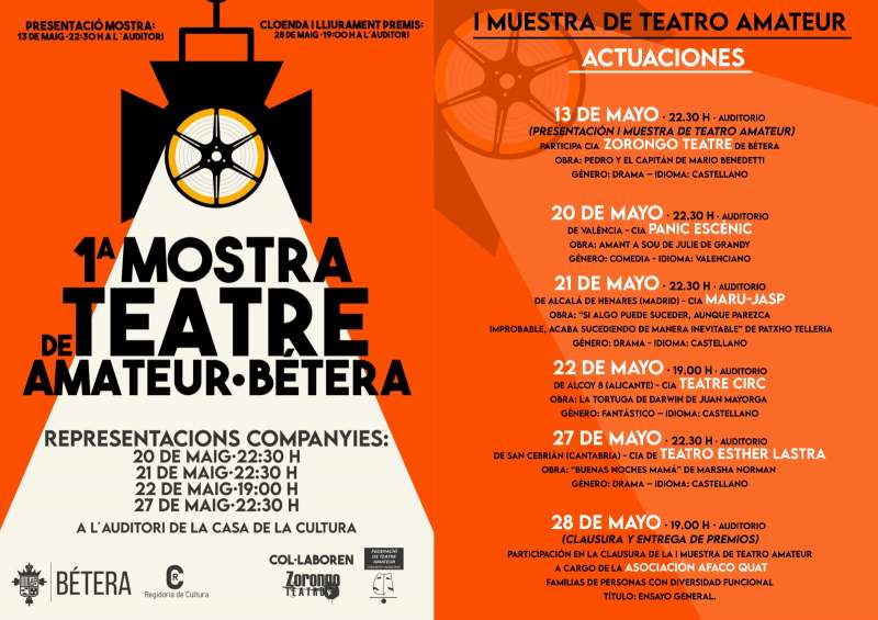 Cartel de la Mostra de Teatre. EPDA.