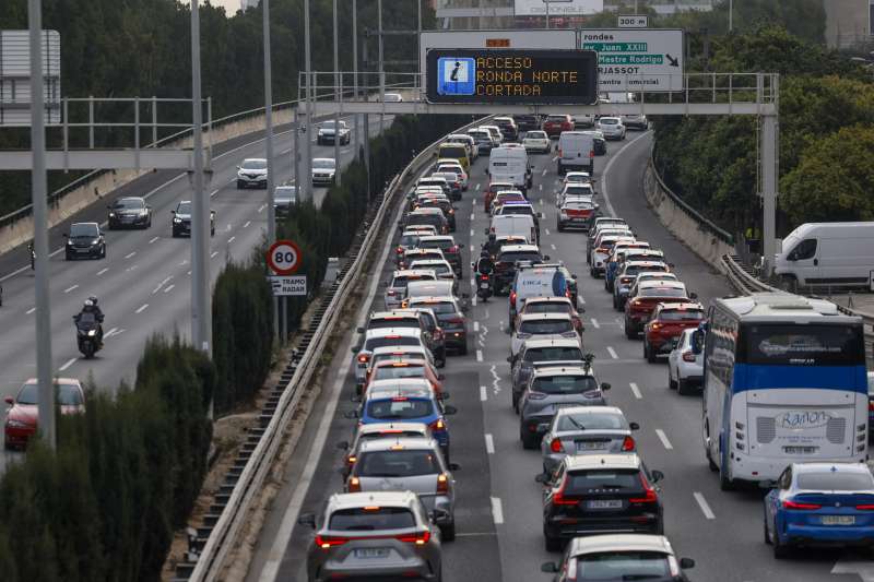 Vista general de la CV30 a su entrada a Valencia. EFEKai F�rsterling