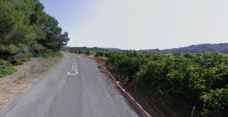 Zona del Camino Viejo de Teruel, Camino de Vorajunta, Montaa del Rubio y el Povitxol, donde estar ubicada la planta de Renovalia.  EPDA