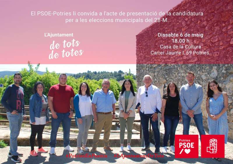 Candidats del PSOE de Potries. /EPDA