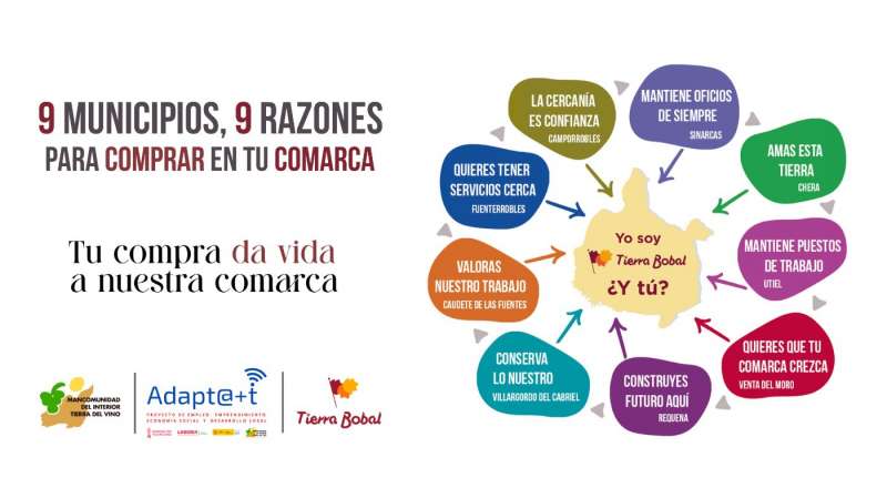 La Mancomunidad del Interior Tierra del Vino renueva su compromiso con el comercio local dando nueve razones desde sus nueve municipios./EPDA