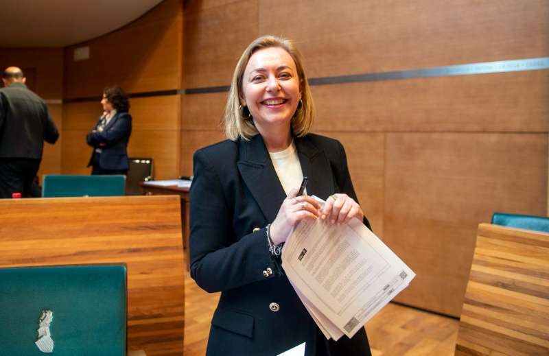 La vicepresidenta i portaveu d?Ens Uneix, Natalia Enguix.  EPDA