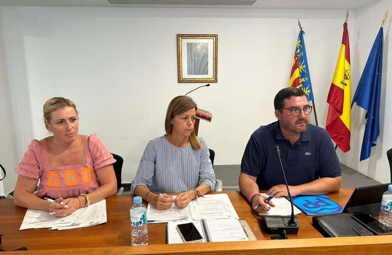 Concejales del PP en el Ayuntamiento de Canet d