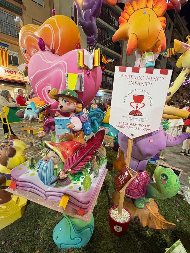 Ninot infantil de la Falla Ramiro de Maeztu ? Els Lleons.  EPDA