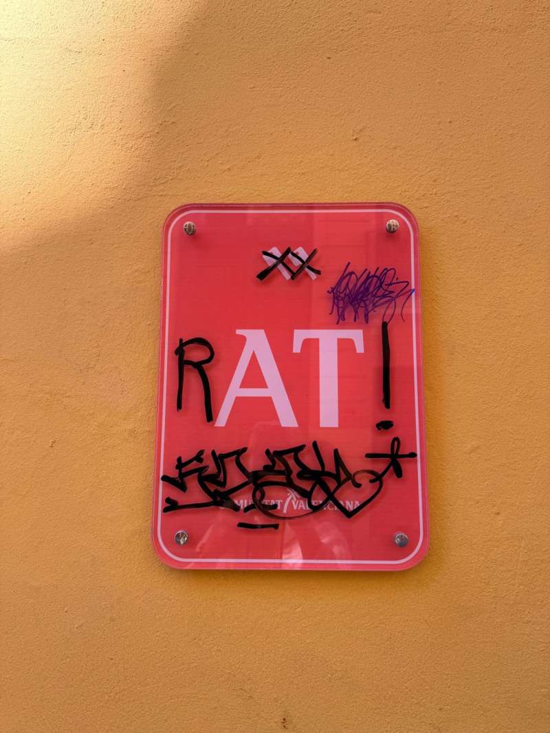 Uno de los actos vand�licos denunciados, en una imagen facilitada a EFE.
