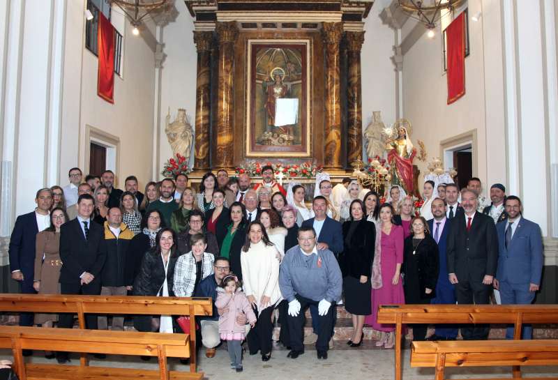 Els participants en les festes de santa Bàrbara. EPDA
