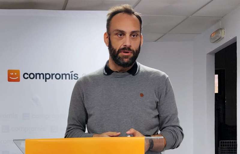 El portaveu local de Comproms per Sagunt, Albert Llueca.  EPDA