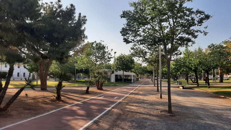 Un carril bici en el trmino municipal de Sagunt.  Foto: Aj. Sagunt
