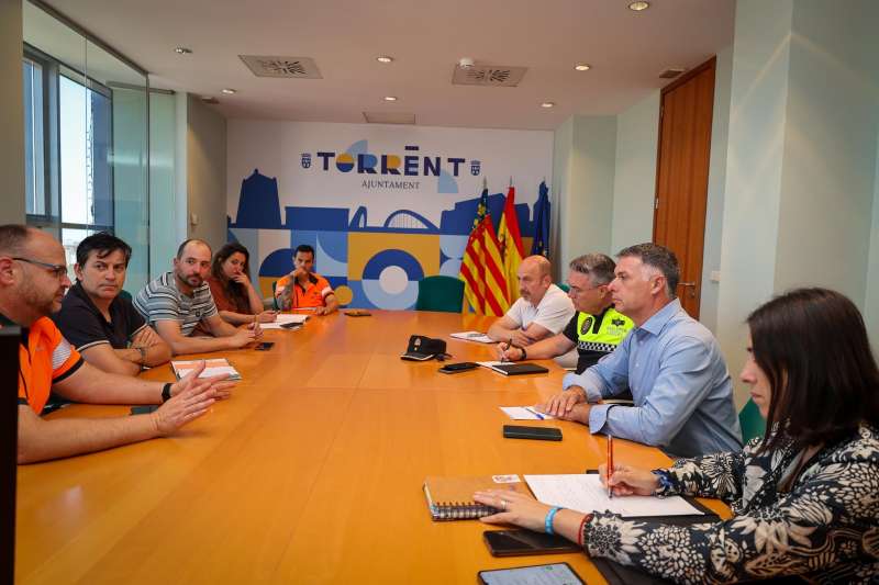 La reunin de coordinacin del Ayuntamiento de Torrent. EPDA