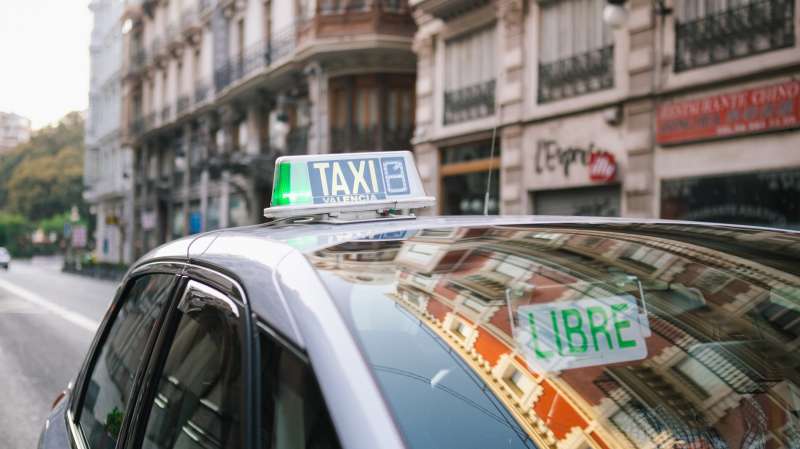 Un taxi en València./EPDA