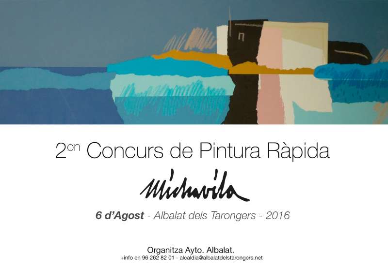 Cartel del concurso de pintura de Albalat dels Tarongers. EPDA
