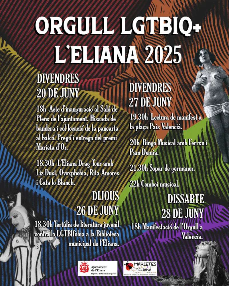 Cartell de lOrgull LGTBIQ+ de lEliana 2025. EPDA