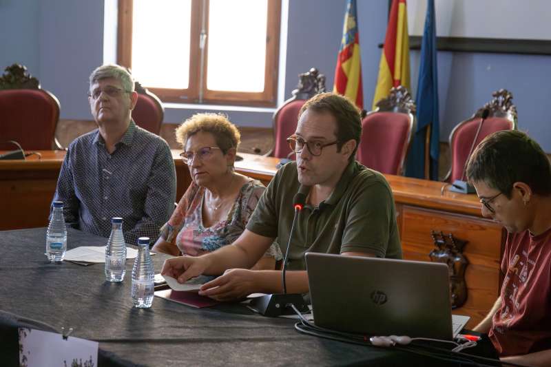 El alcalde de Cheste, Jos Morell, durante la ponencia.EPDA