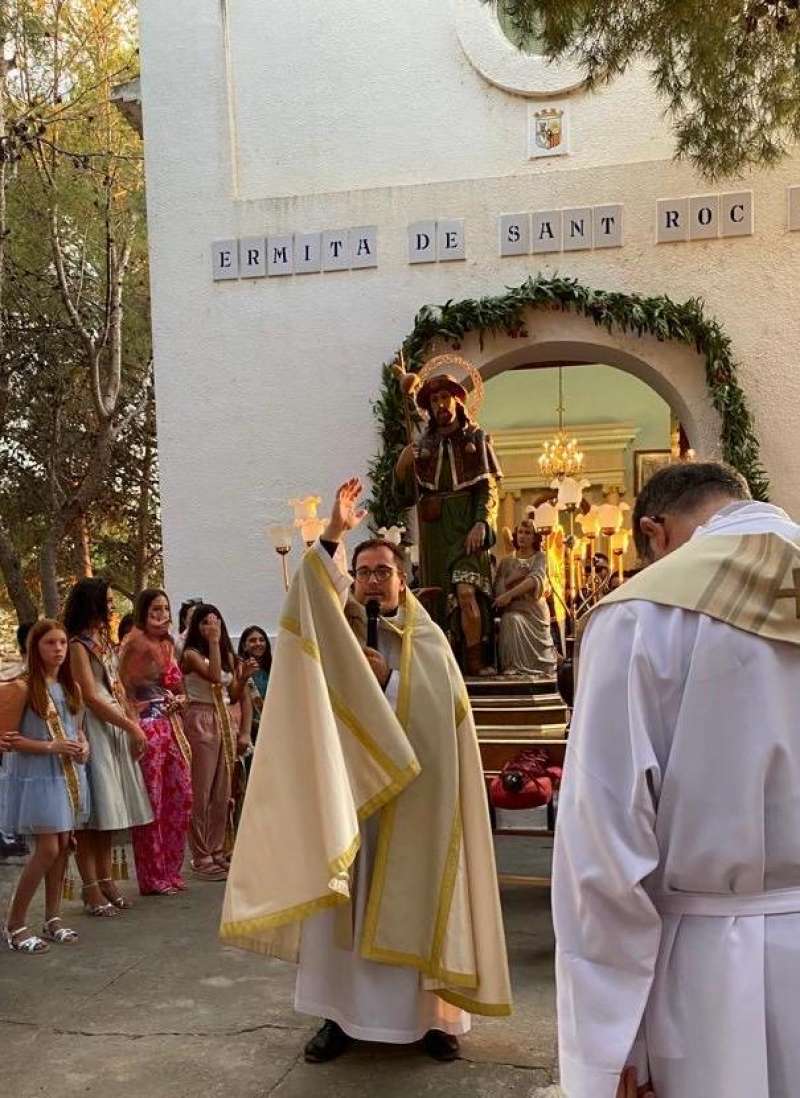 Enrique Saiz, en la Ermita de San Roque Ao 2022.  EPDA