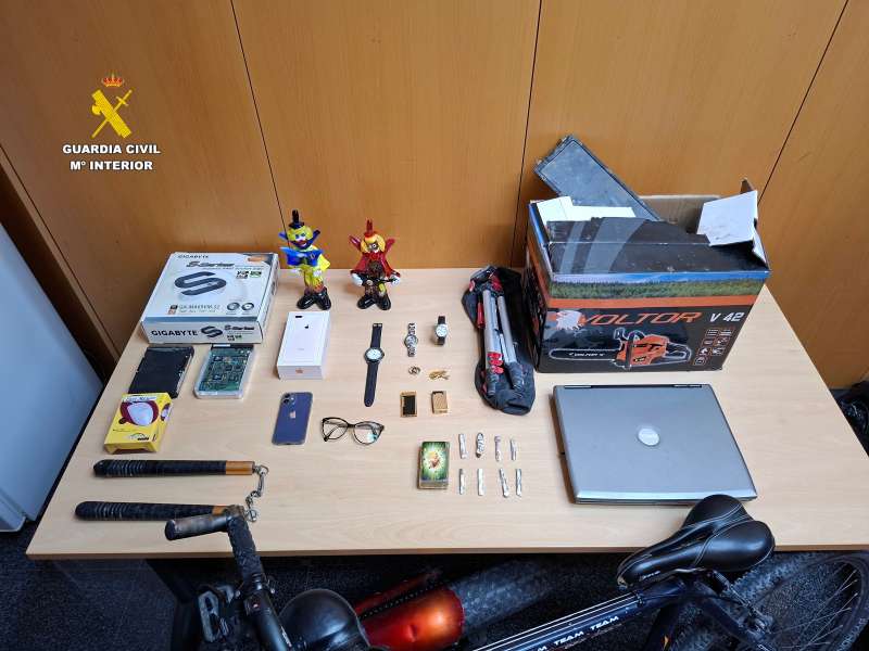 Objetos robados. Guardia Civil