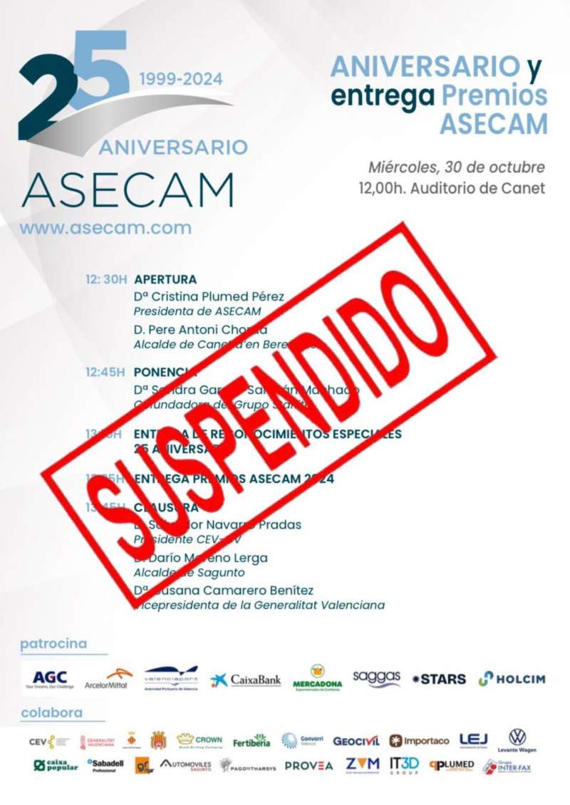 Suspensin del acto.  Asecam