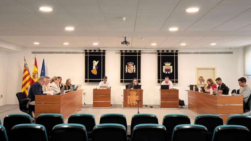 Un instante del pleno.  EPDA