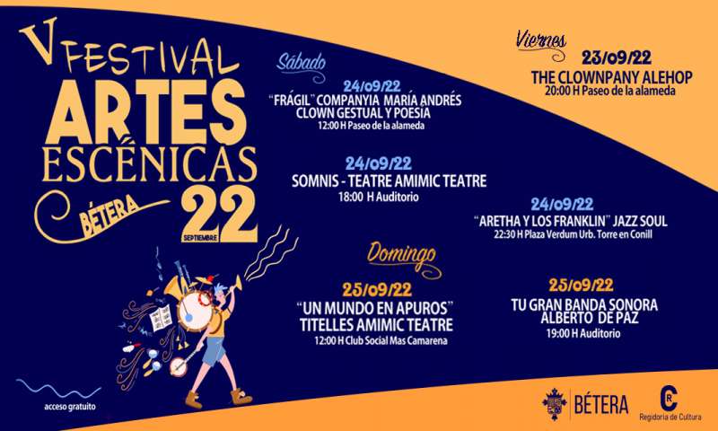 Programa V Festival Artes Escénicas de Bétera 2022 / EPDA