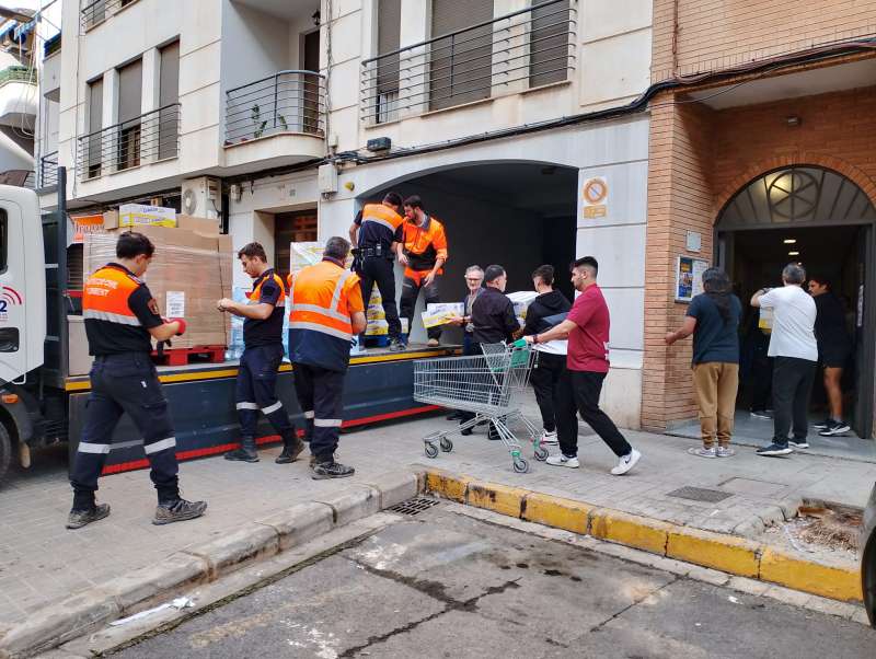 Los voluntarios de la agrupacin. EPDA