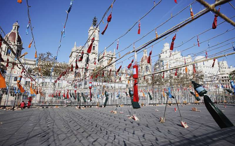 Les Falles des de dins a 7teleValencia. /EPDA