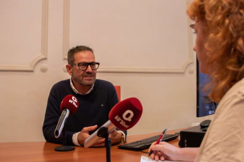El president de la Mancomunitat de lHorta Sud, Jos F. Cabanes, durant lentrevista. ANTHONY PATIO