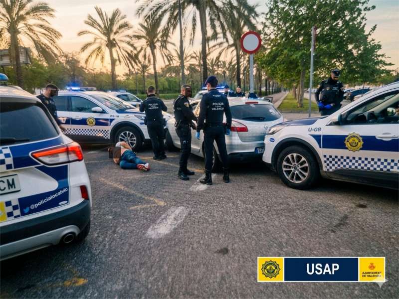 Imagen facilitada por la Polic�a Local.  EFE
