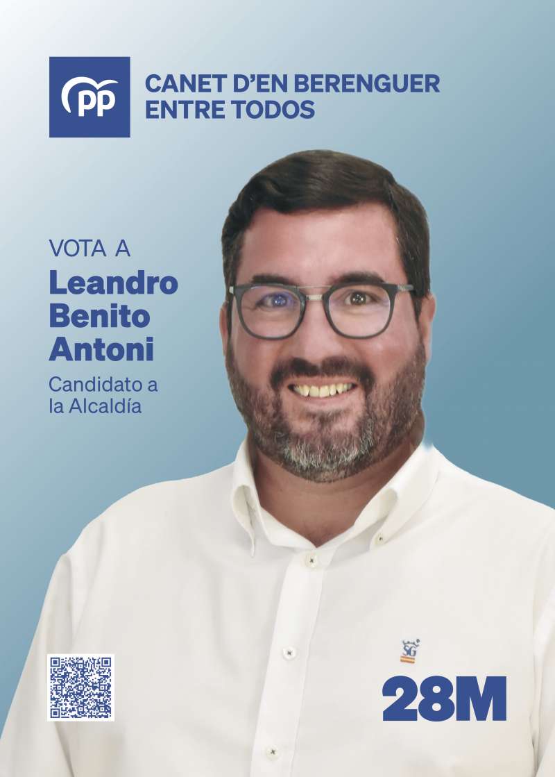 Leandro Benito, candidato del PP a la alcaldÃ­a de Canet d