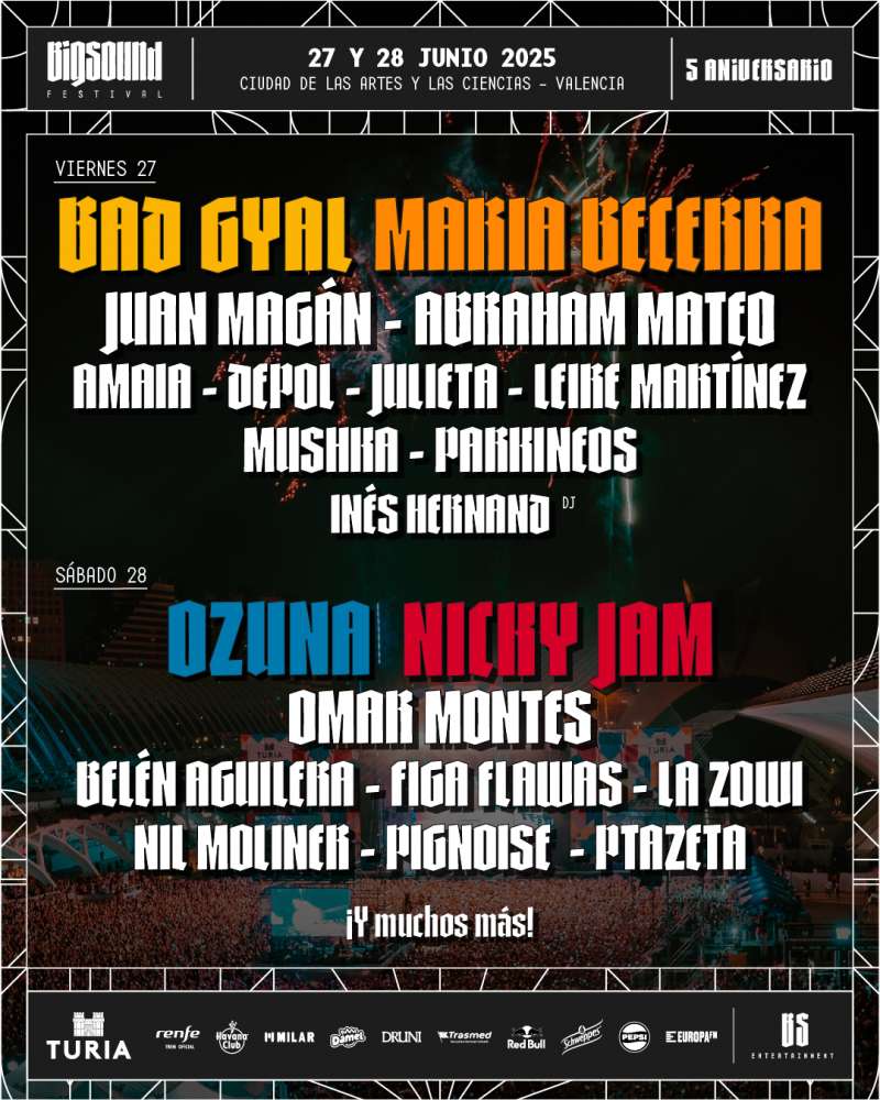 Cartel del festival BIGSOUND en Valencia.FOTO: BIGSOUND