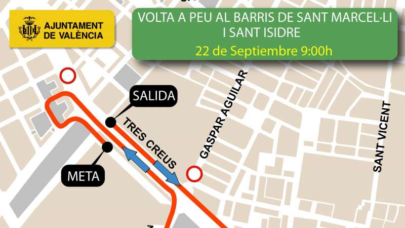 La 46 Volta a Peu als barris de Sant Marcell i Sant Isidre se celebra el 22 de septiembre. EPDA