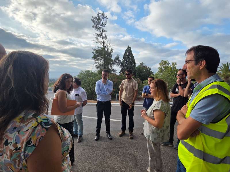 Recepci de les obres a la carretera de Vilamarxant.EPDA