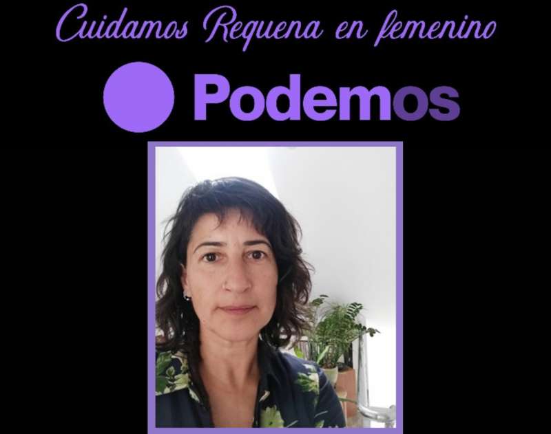Ana Martín, cabeza de lista de la candidatura de Podemos en Requena./EPDA