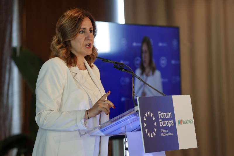 La alcaldesa de Valencia, Mara Jos Catal, interviene en el Frum Europa Tribuna del Mediterrneo. EFEManuel Bruque
