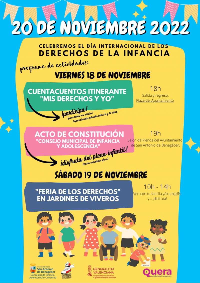 Cartel Día Internacional de los Derechos de la Infancia 2022 / EPDA 