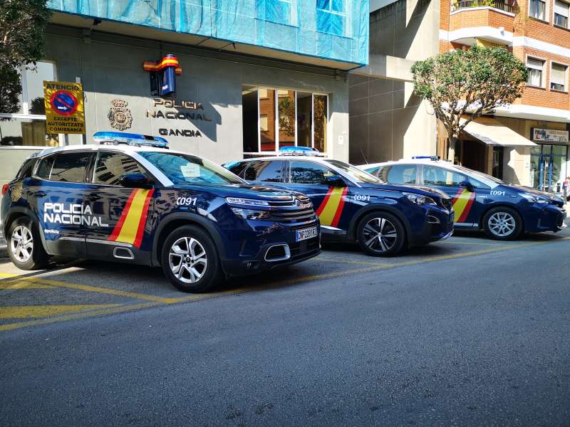 Imagen de archivo de coches de la Polica Nacional.EPDA