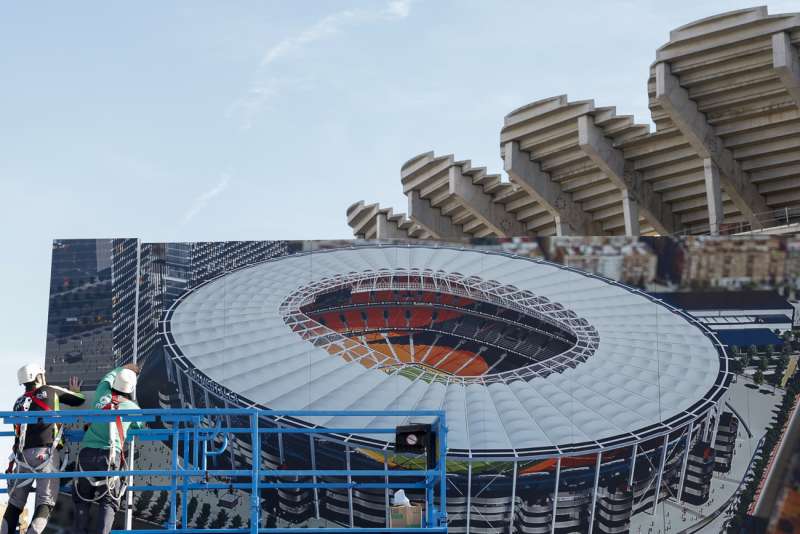 El Valencia retom en enero las obras del Nou Mestalla tras diecisis aos paradas. EFEAna EscobarARCHIVO
