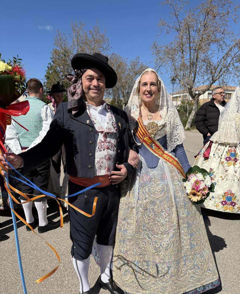 Falleras Mayores: �frica y Elena, los Presidentes Jes�s y Juan Daniel.EPDA