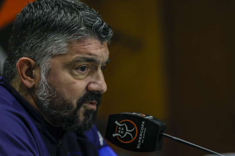 El entrenador del Valencia, Gennaro Gattuso. EFE/ Juan Carlos Cárdenas/Archivo

