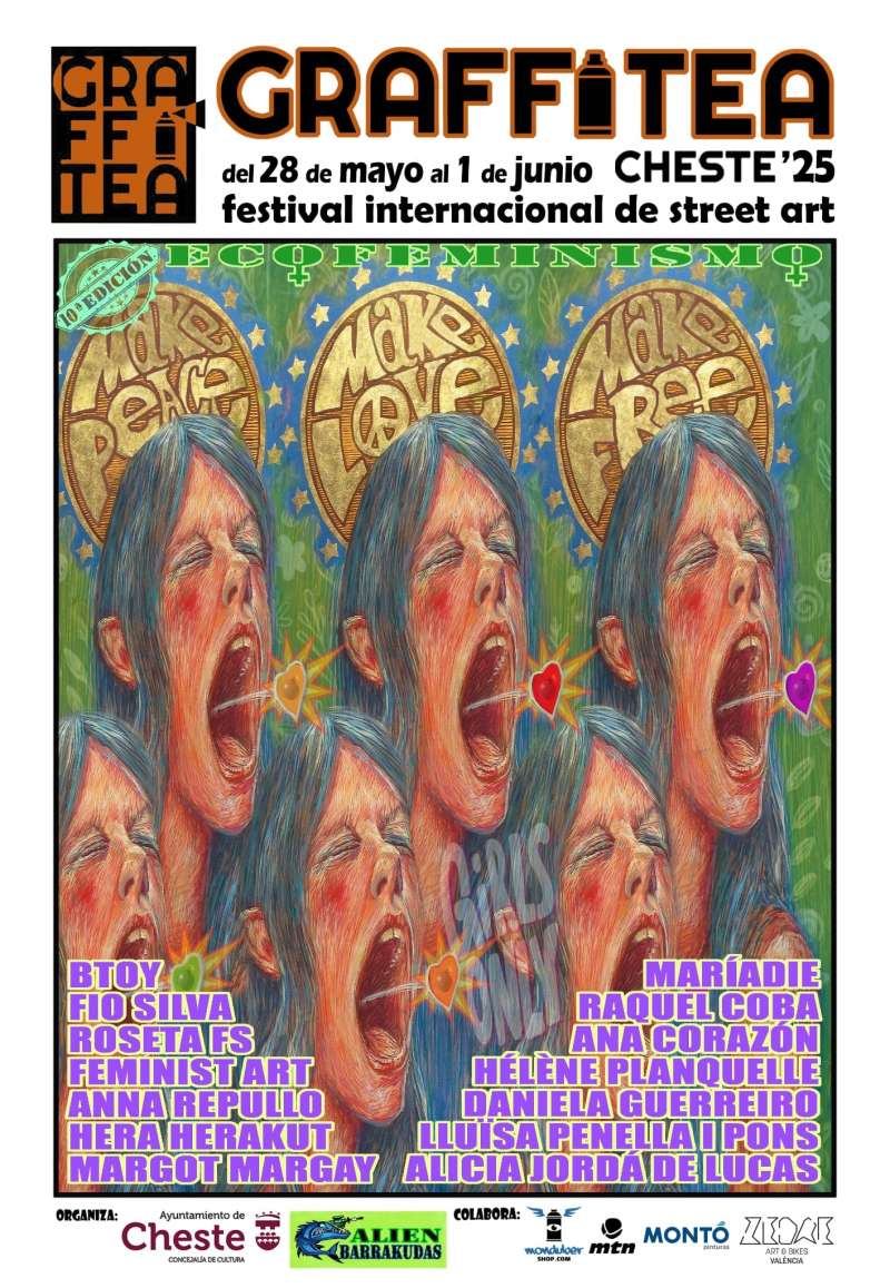 Cartel Graffitea Cheste.  EPDA 