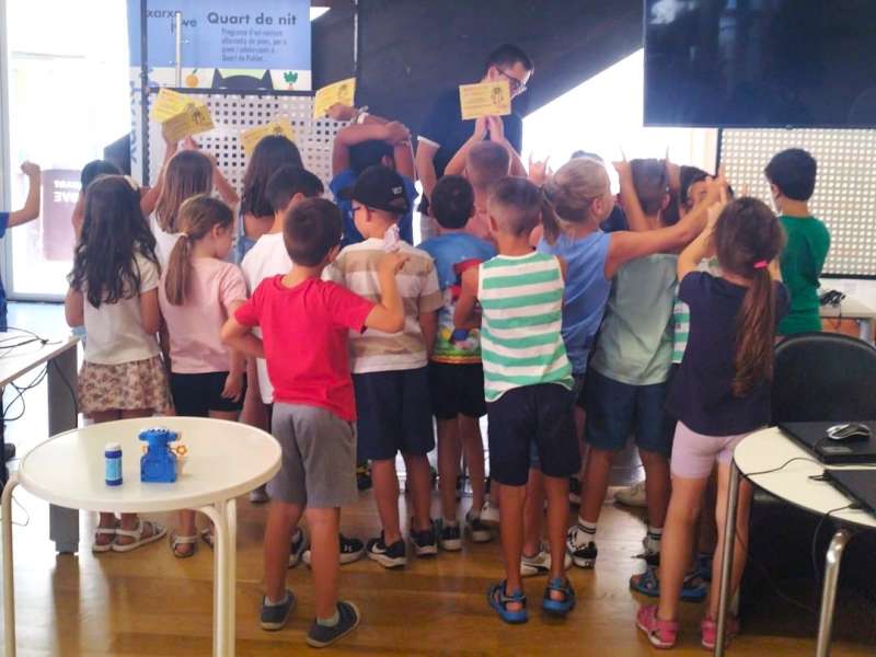 Un grupo de nios en los campamentos de verano.EPDA