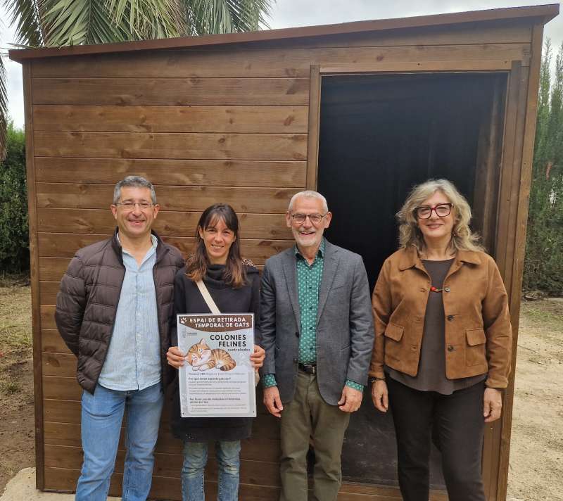 El nuevo espacio para gatos comunitarios en recuperacin. EPDA