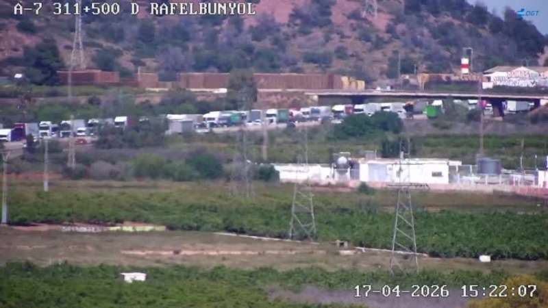 Retenci�n causada por el incendio en la A-7-EPDA