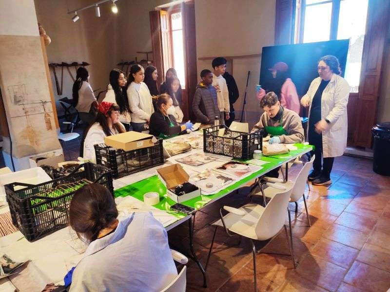 Visita del alumnado del colegio Vamar de Alfafar al Museu de lHorta Sud.  EPDA 