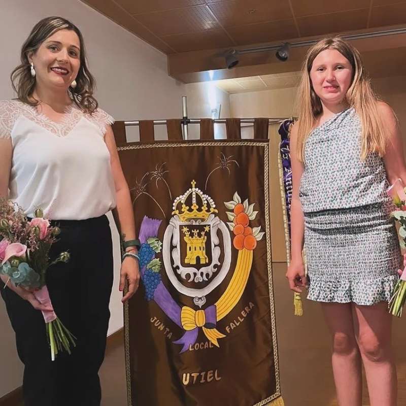 Natalia Pardo Martnez y Claudia Godoy Jimnez, Falleras Mayores de Utiel 2025.EPDA