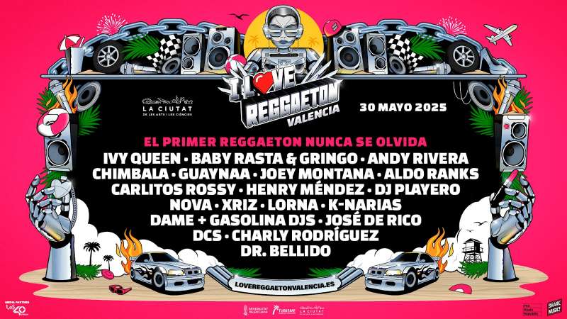 Cartel del festival I Love Reggaeton 2025.  EPDA