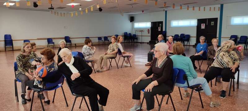 Talleres de gimnasia para personas mayores en Benaguasil.EPDA