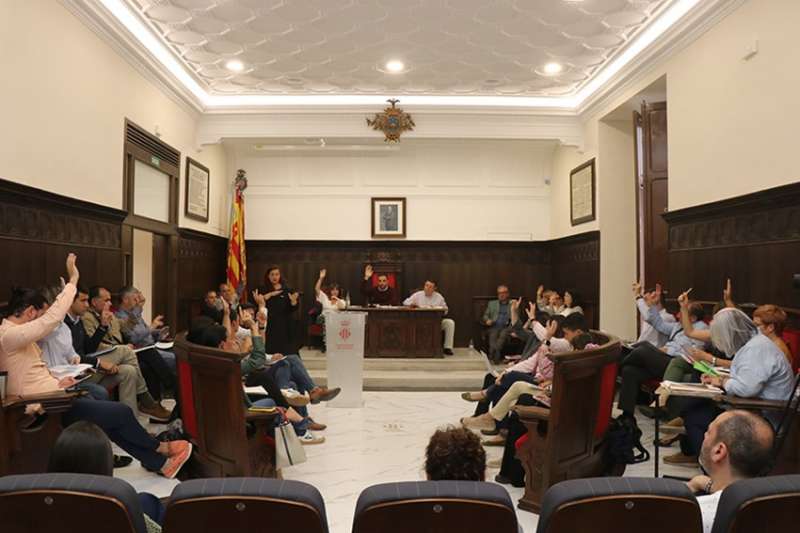 Un pleno del Ayuntamiento de Sagunt.  Foto: Aj. Sagunt