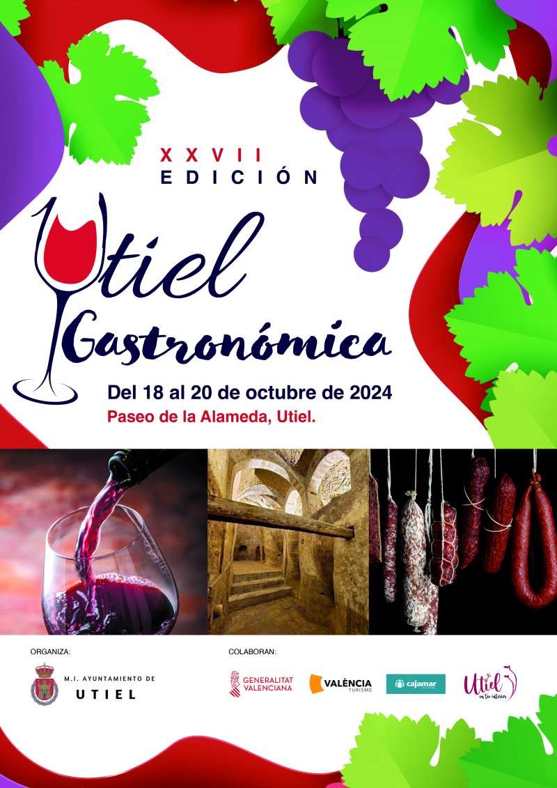 Cartel de la Feria Utiel Gastronmica.EPDA