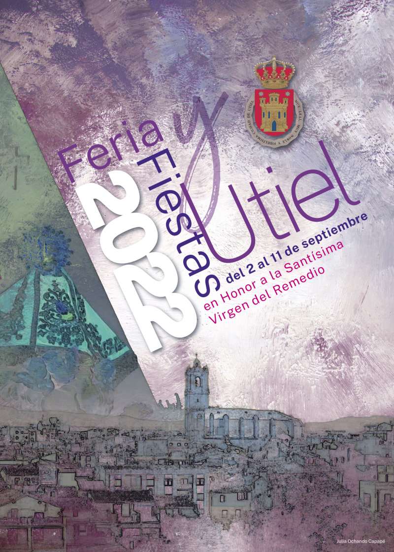 Cartel ganador para la Feria y Fiestas de Utiel 2022./EPDA