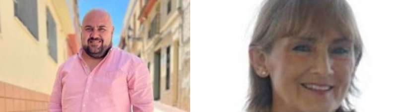 Salva Costa, candidato del PSPV, y María Ángeles Cortijo, candidata de Participa Gilet. / EPDA